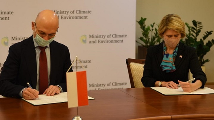 Polsko-amerykańskie porozumienie o współpracy przy finansowaniu projektów wspierających transformację klimatyczną, fot. MKiŚ
