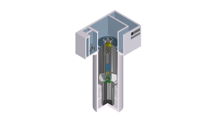 Model reaktora BWRX-300 firmy GE Hitachi Nuclear