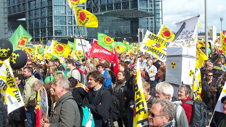 Demonstracja antyjądrowa w Berlinie, fot. Cschrip / Wikipedia (CC BY 3.0)