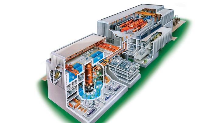 Zaawansowany reaktor wodny wrzący ABWR (ang. Advanced Boiling Water Reactor), fot. GE Hitachi