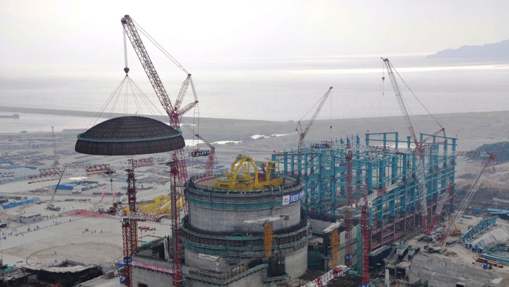 Budowa elektrowni jądrowej Taishan 1 w Chinach, fot. Areva