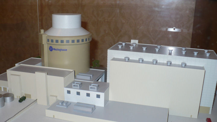 Model elektrowni jądrowej z reaktorem AP1000, fot. Portal nuclear.pl